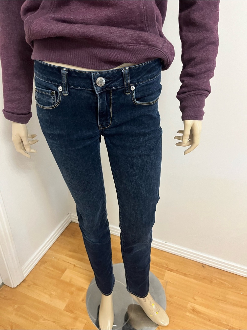 American Eagle Outfitters Dark Indigo Skinny Jeans